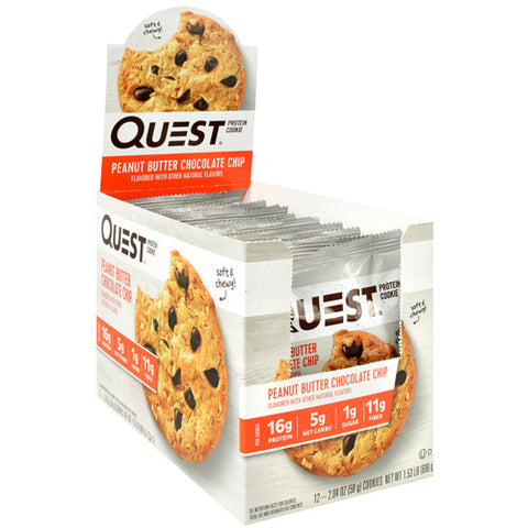 Quest Protein Cookie, Peanut Butter Chocolate Chip, 12 (2.04oz) Cookies