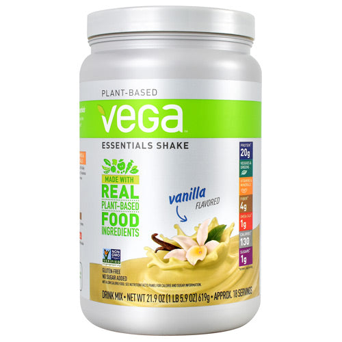 Essentials Shake, Vanilla, 18 Servings (21.9 oz)