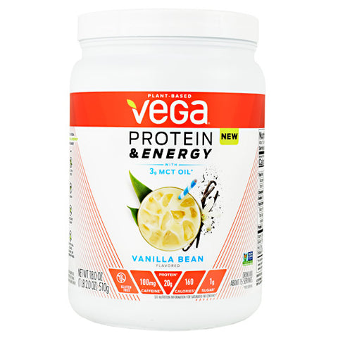 Protein & Energy, Vanilla Bean, 15 Servings (18.0 oz)