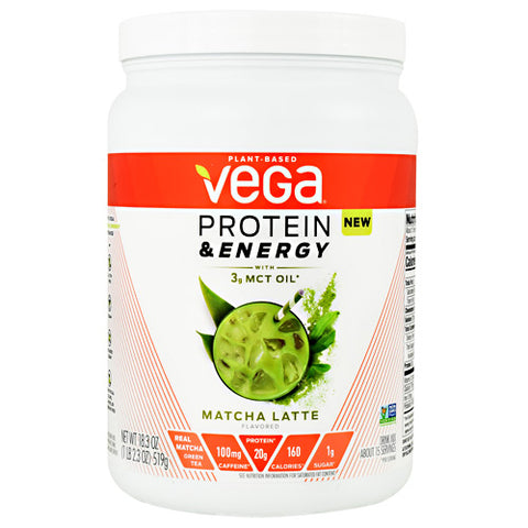 Protein & Energy, Matcha Latte, 15 Servings (18.3 oz)