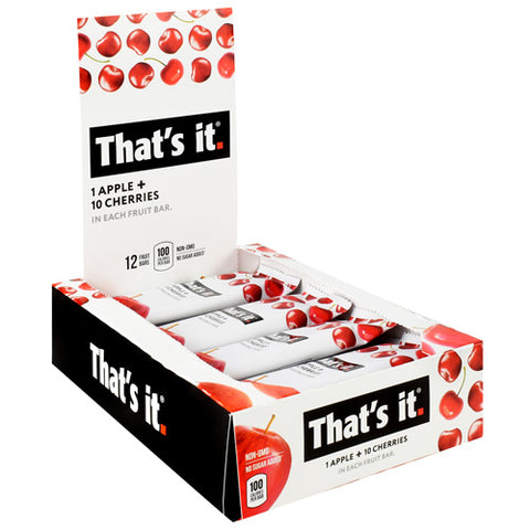 That's It Bar, Apple + Cherry, 12 (1.2 oz) Bars