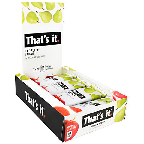 That's It Bar, Apple + Pear, 12 (1.2 oz) Bars