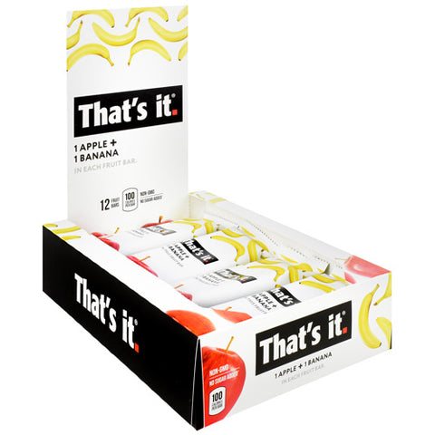 That's It Bar, Apple + Banana, 12 (1.2 oz) Bars