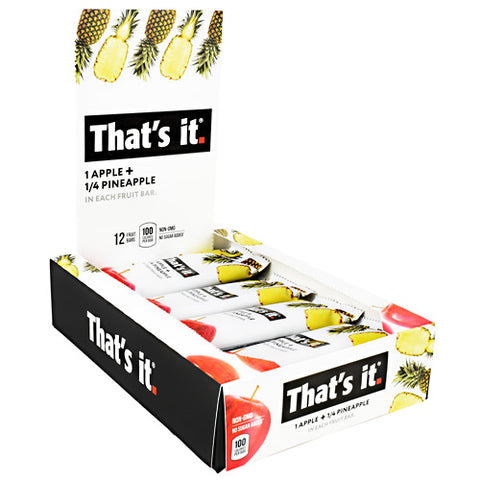 That's It Bar, Apple + Pineapple, 12 (1.2 oz) Bars