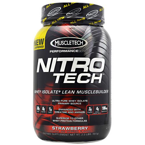 Nitro-tech, Strawberry, 2 lbs (907g)