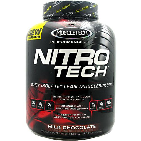 Nitro-tech, Milk Chocolate, 4 lbs (1.8 kg)