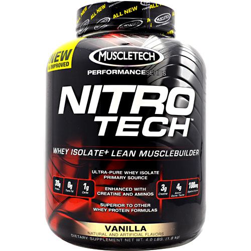 Nitro-tech, Vanilla, 4 lbs (1.8 kg)