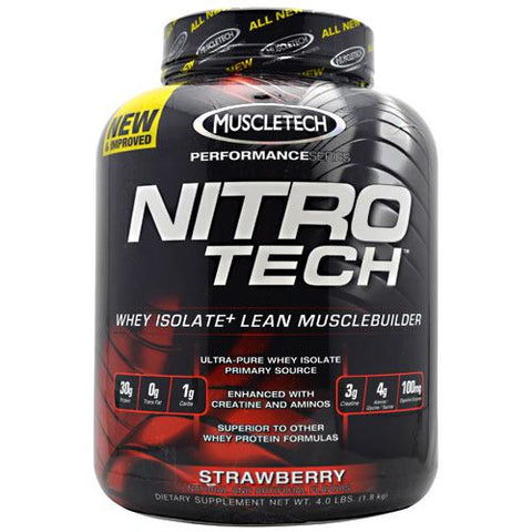 Nitro-tech, Strawberry, 4 lbs (1.8 kg)