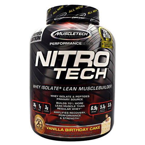 Nitro-tech, Vanilla Birthday Cake, 3.97 lbs