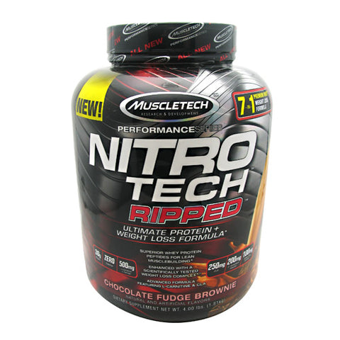 Nitro Tech Ripped, Chocolate Fudge Brownie, 4 lbs