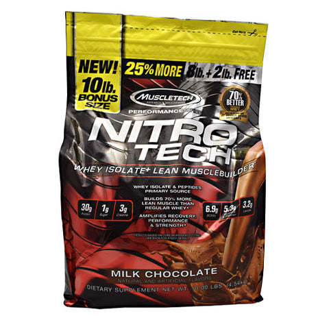 Nitro-tech, Milk Chocolate, 10 lbs (4.54 kg)