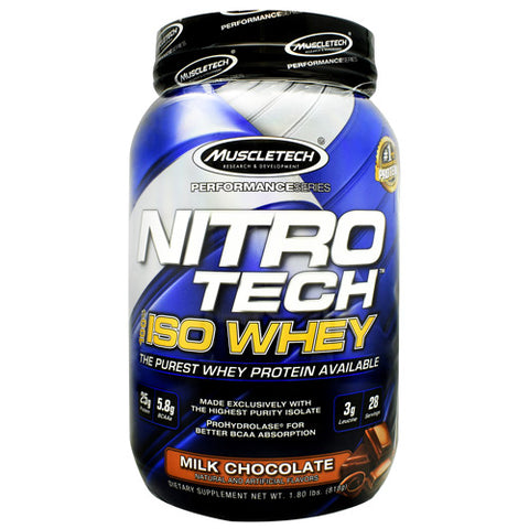 Nitro-tech 100% Iso Whey, Milk Chocolate, 28 servings