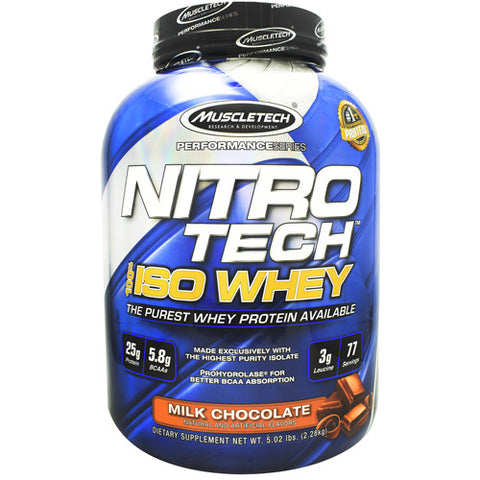 Nitro-tech 100% Iso Whey, Milk Chocolate, 77 servings