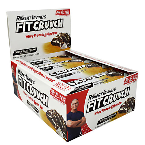 Fit Crunch Bar, Cookies & Cream, 12 Bars