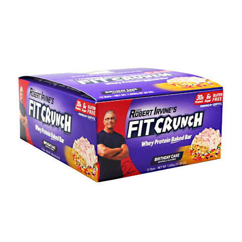 Fit Crunch Bar, Birthday Cake, 12 Bars