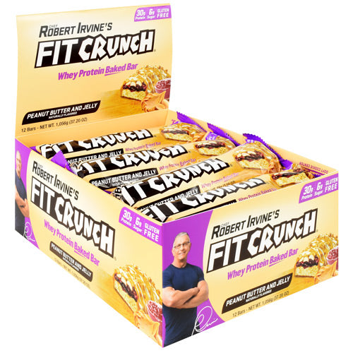 Fit Crunch Bar, Peanut Butter And Jelly, 12 (88g) Bars