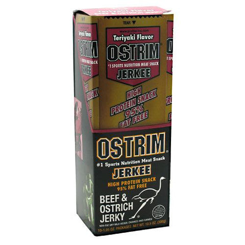 Beef & Ostrich Jerky, Teriyaki, 10 - 1.05 oz packages [10.5 oz (300 g)]