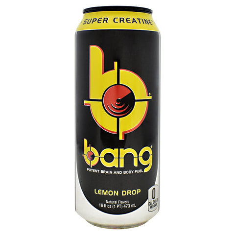 Bang, Lemon Drop, 12 per Case - 16 fl oz (1 PT) 473 ml