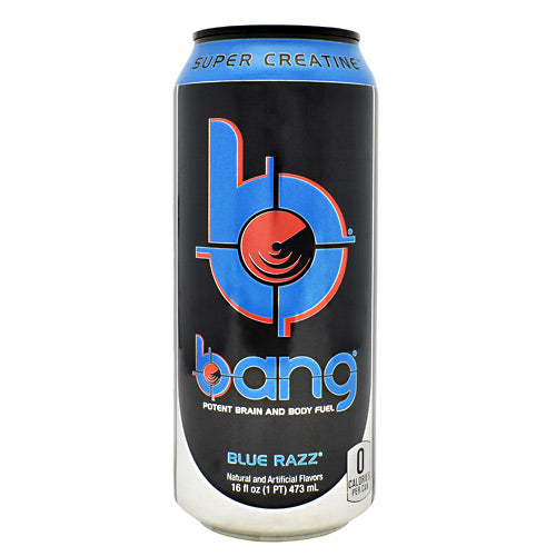 Bang, Blue Razz, 12 per Case - 16 fl oz (1 PT) 473 ml