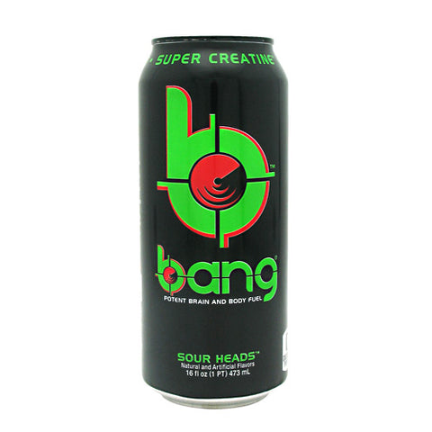 Bang, Sour Heads, 12 per Case - 16 fl oz (1 PT) 473 ml