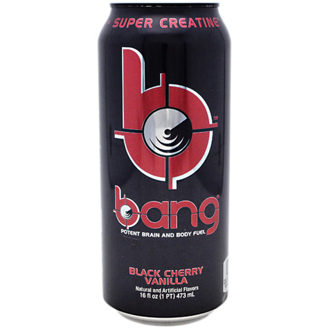 Bang, Black Cherry Vanilla, 12 per Case - 16 fl oz (1 PT) 473 ml