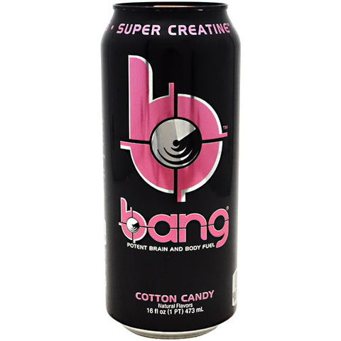 Bang, Cotton Candy, 12 per Case - 16 fl oz (1 PT) 473 ml