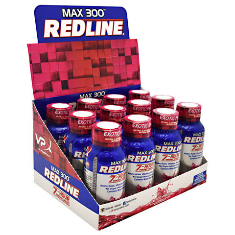 Max 300 Redline, Exotic Fruit, 12 - 2.5 fl oz (74 mL) bottles