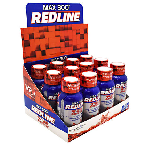 Max 300 Redline, Peach Mango, 12 - 2.5 fl oz (74 mL) bottles