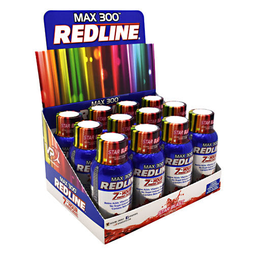 Max 300 Redline, Star Blast, 12 - 2.5 fl oz (74 mL) bottles