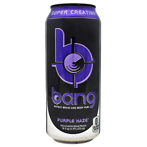 Bang, Purple Haze, 12 per Case - 16 fl oz (1 PT) 473 ml