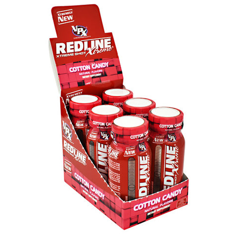 Redline Xtreme Shot, Cotton Candy, 4 (6 pack) Units