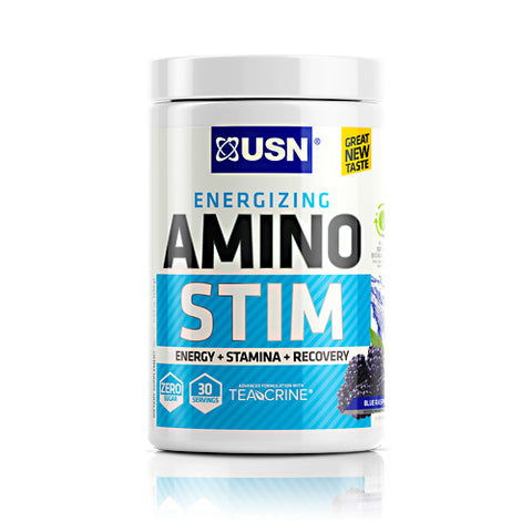 Amino Stim, Blue Raspberry, 30 servings