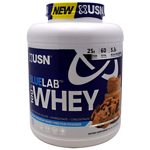 Blue Lab 100% Whey, Peanut Butter & Choc Chip Cookie, 4.5 LBS