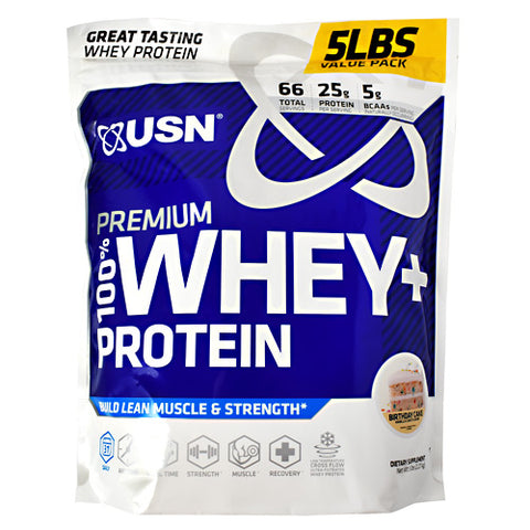 100% Whey + Protein, Birthday Cake, 5 LB. (2.27kg)