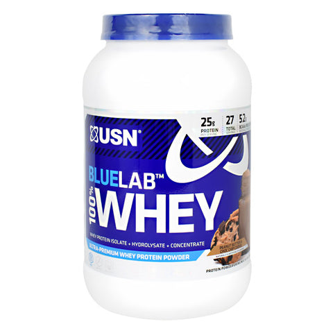 Blue Lab 100% Whey, Peanut Butter & Choc Chip Cookie, 2 LBS