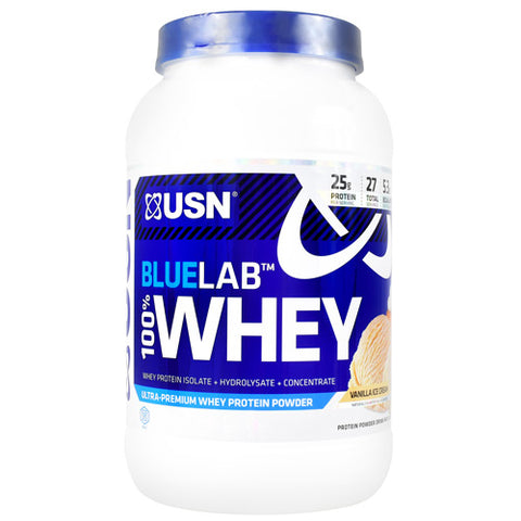 Blue Lab 100% Whey, Vanilla Ice Cream, 2 lbs. (907.2 g)