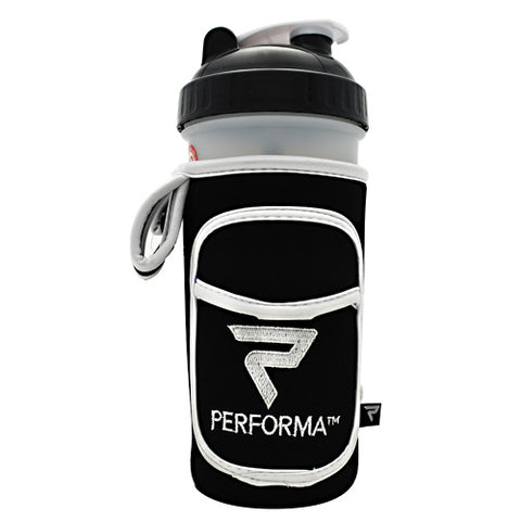 Fit Go, White On Black, 1 Fit Go Coozie