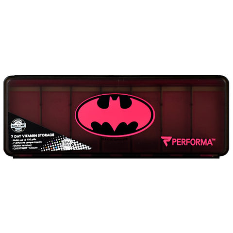 7 Day Vitamin Storage, Pink Batman, 1 (7 Day) Container