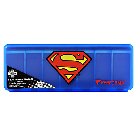 7 Day Vitamin Storage, Superman, 1 (7 Day) Container