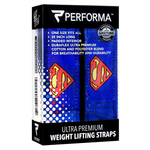 Weight Lifiting Straps, Superman, 1 Pair