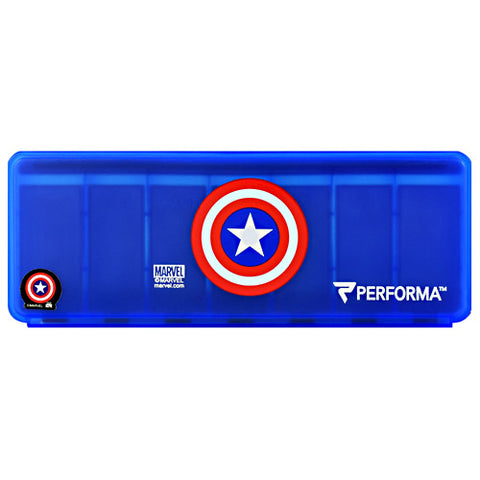 7 Day Vitamin Storage, Captain America, 1 (7 Day) Container