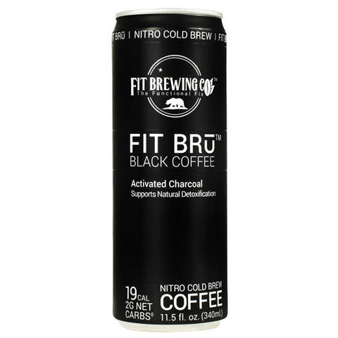 Fit Bru, Black Coffee, 12 (11.5 fl oz) Cans