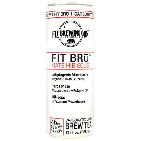 Fit Bru, Mate Hibiscus, 12 (12 fl oz) Cans