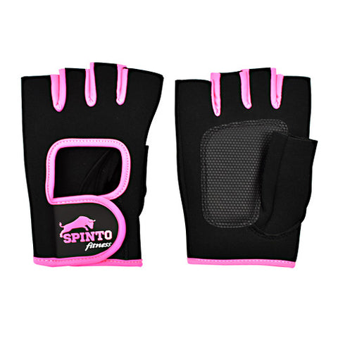 Women's Workout Glove, Black And Pink, S, Small