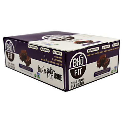 Bhu Fit Bar, Superfood Chocolate Chip + Fudge Brownie Batter, 12 Bars