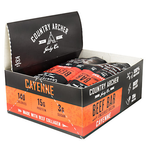 Beef Bar With Collagen, Cayenne, 12 (1.5 oz) Bars