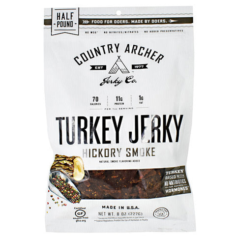 Turkey Jerky, Hickory Smoke, 8 oz (227 g)