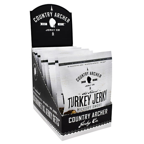 Turkey Jerky, Hickory Smoke, 12 - 1.5 oz (42 g) Bags