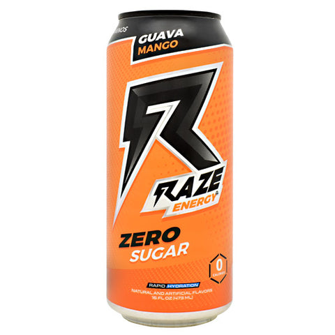 Raze Energy, Guava Mango, 12 - 16 FL OZ Cans