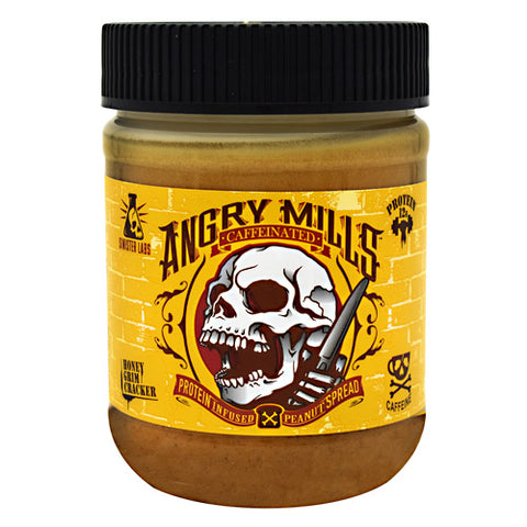 Angry Mills Peanut Spread, Honey Grim Cracker, 12 oz (340 g)